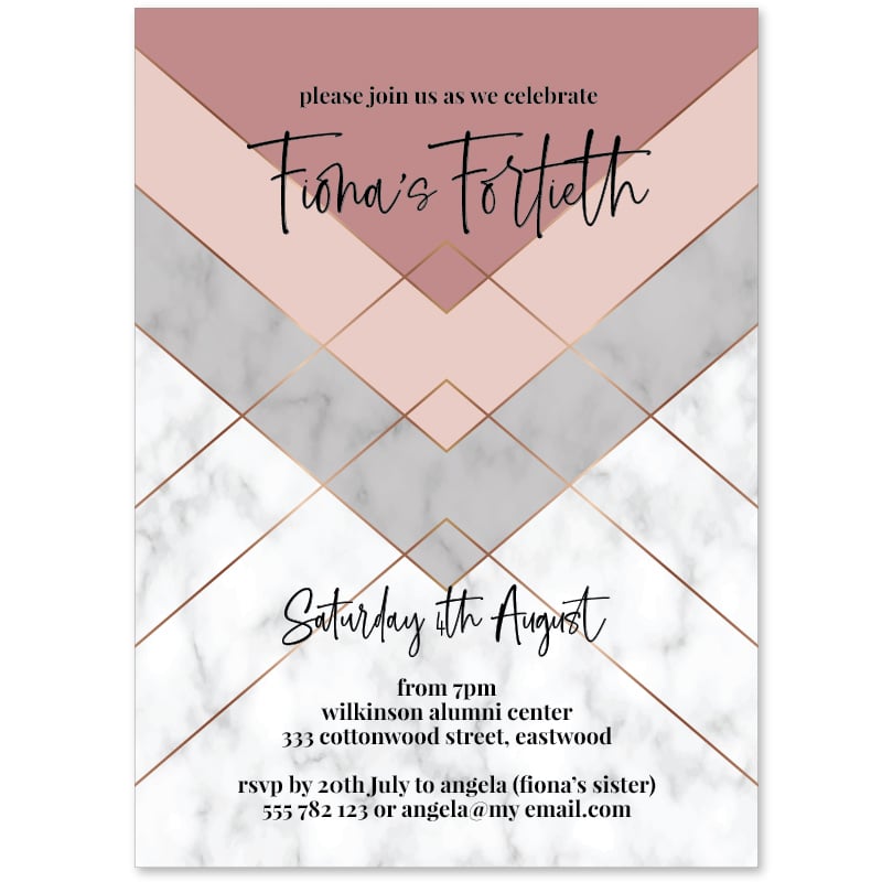 Geo Wonderland Birthday Invitations