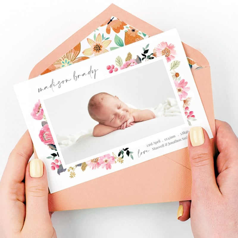 Tutu Birth Announcement Cards