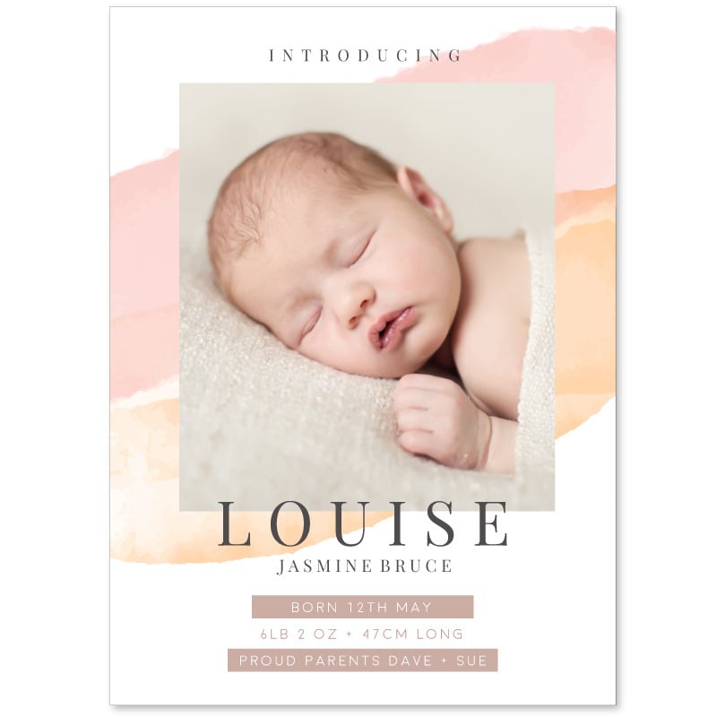 I'm Here Birth Announcement