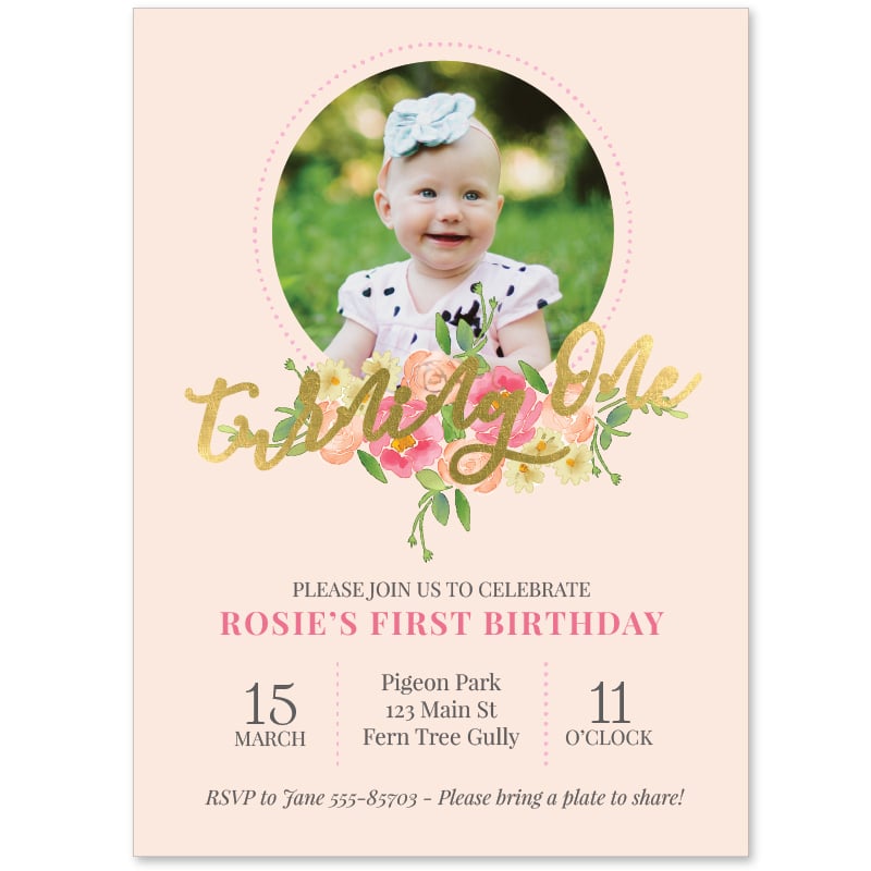 Flossy Birthday Invitations