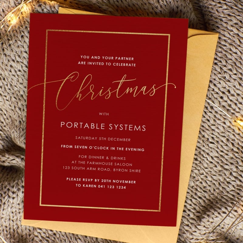 Gold Border Christmas