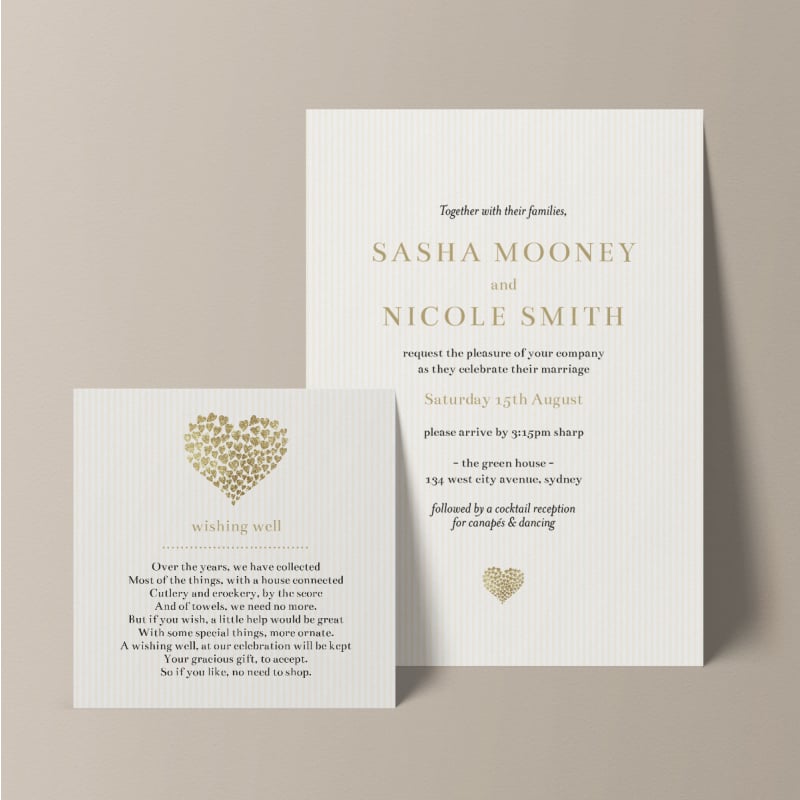 Beating Heart Wedding Invitations
