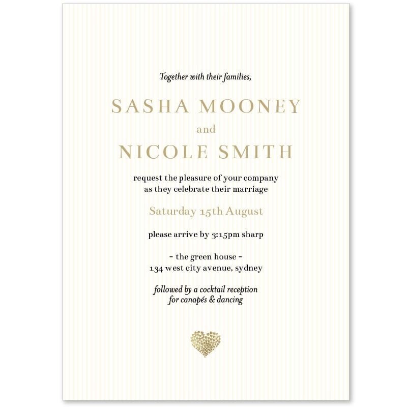 Beating Heart Wedding Invitations