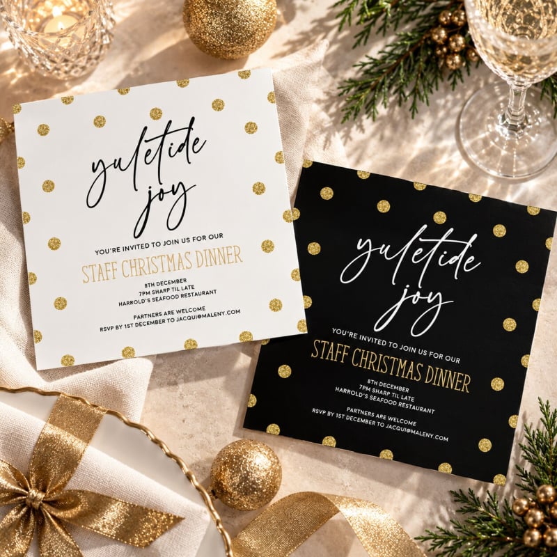 Yuletide Joy Invitation