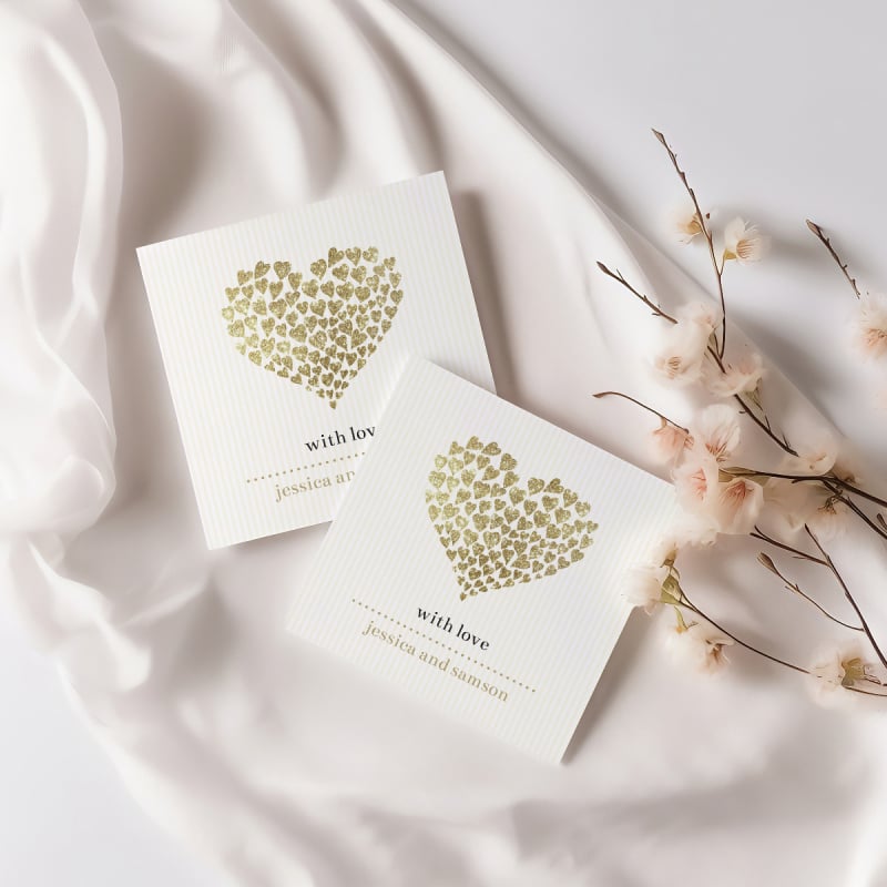 Beating Heart Engagement Gift Tags