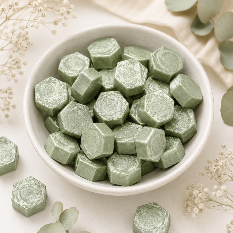 Sealing Wax Beads - Green Tea