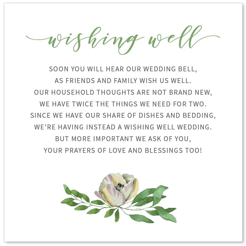 Gum Leaves Wishing Well Card