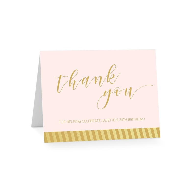 Hello Number Birthday Thank You Card
