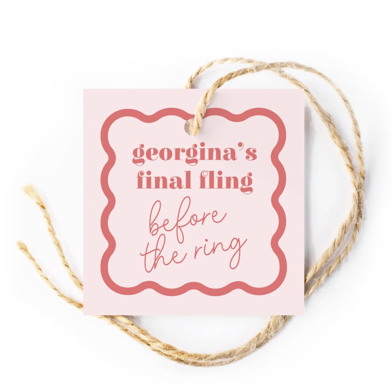 Before the Ring Hens Night Gift Tag