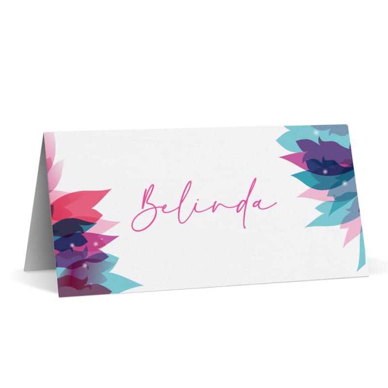 Beauty Bling Bubbles Placecards