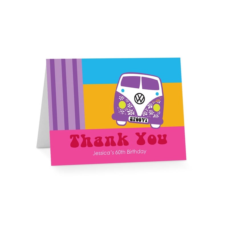 Hippie Heaven Birthday Thank You Cards
