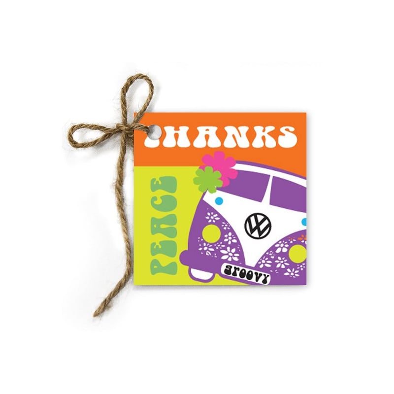 Hippie Heaven Birthday Gift Tags