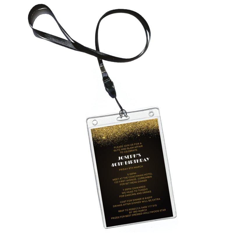 Hollywood Stars VIP Pass Invitations