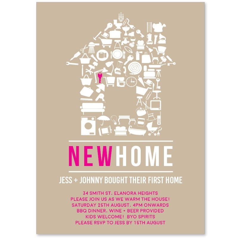 New Home Housewarming Invitations