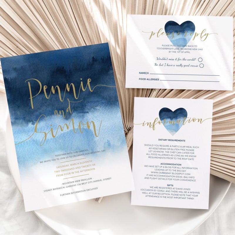 Indigo Heart Information Card