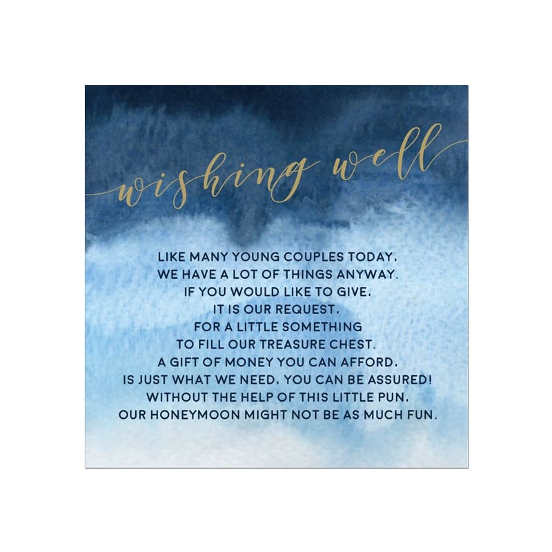 Indigo Heart Wishing Well Card