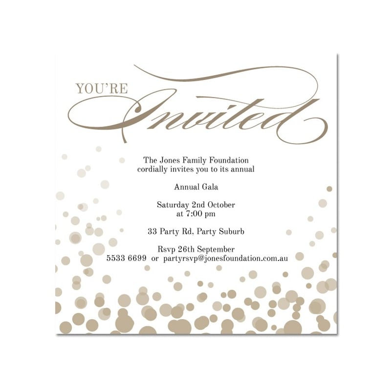 Invited Corporate Invitations