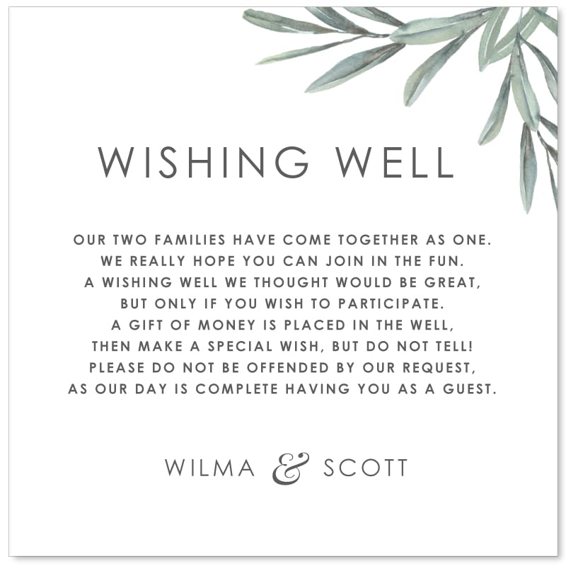 Italian Escape Wishing Well Card