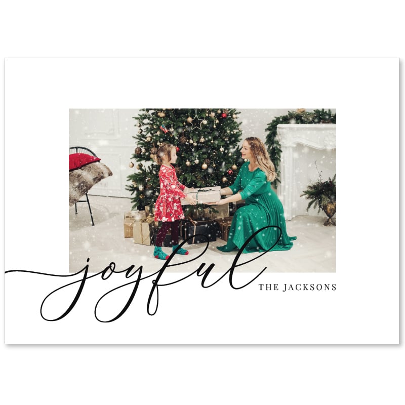 Be Joyful Christmas Photo Cards