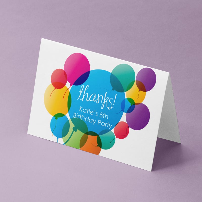 Big Balloons Thank You Cards