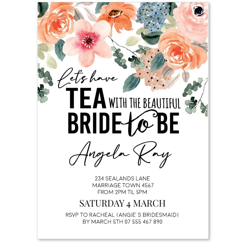 Kitchen Tea Hens Night Invitations