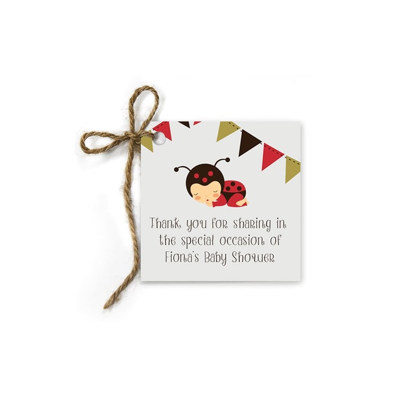 Ladybug Baby Shower Gift Tags