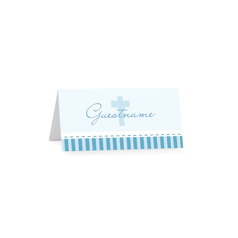 Large Cross Christening Placecards