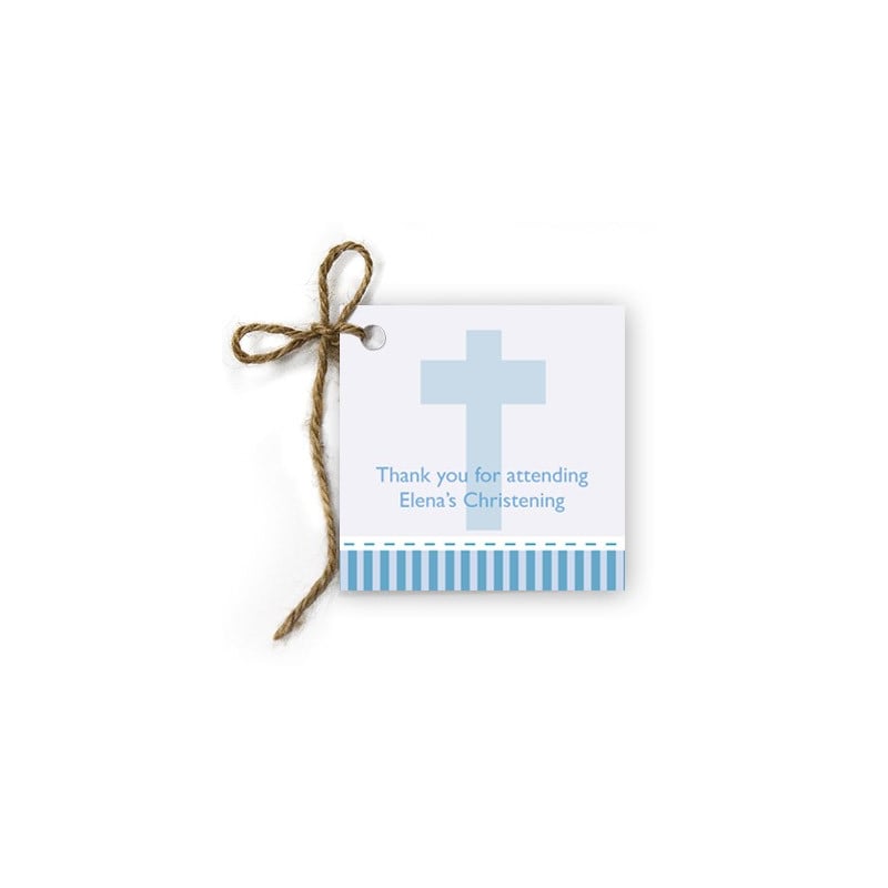 Large Cross Christening Gift Tags