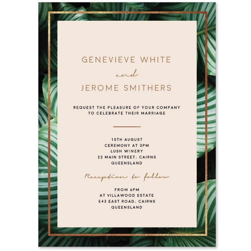 Lush Wedding Invitations