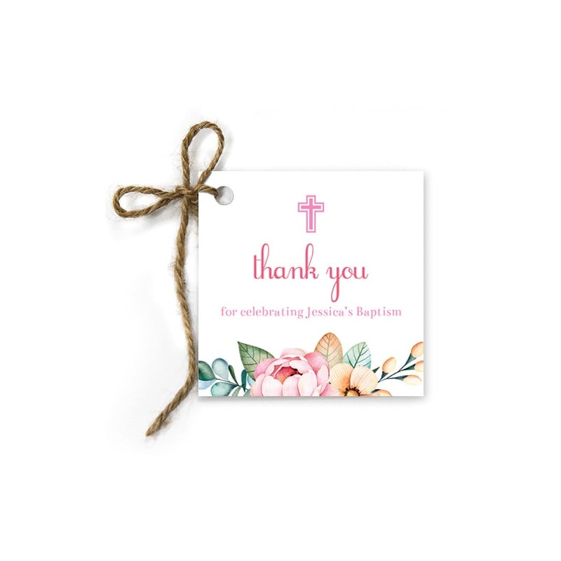 Magical Forest Christening Gift Tags