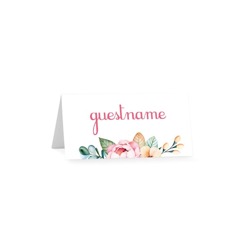 Magical Forest Christening Placecards