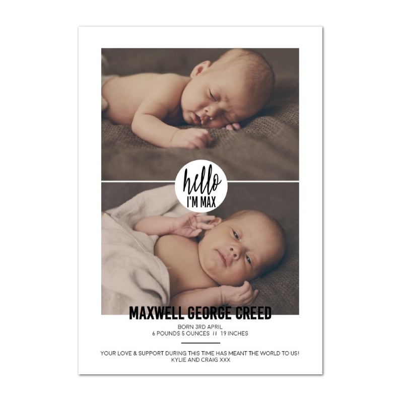 Magical Birth Announcement Cards