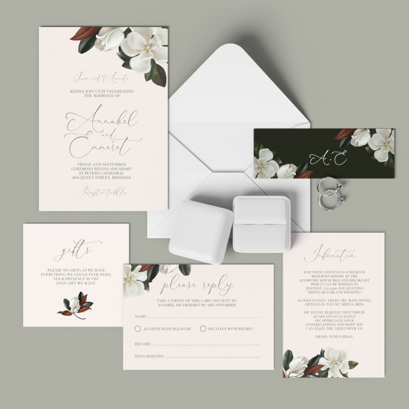 Magnolia Wedding Invitations