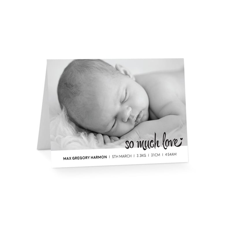 Majestic Baby Announcement Cards
