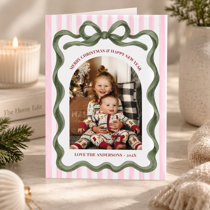 Merry Little Christmas Cards Folded