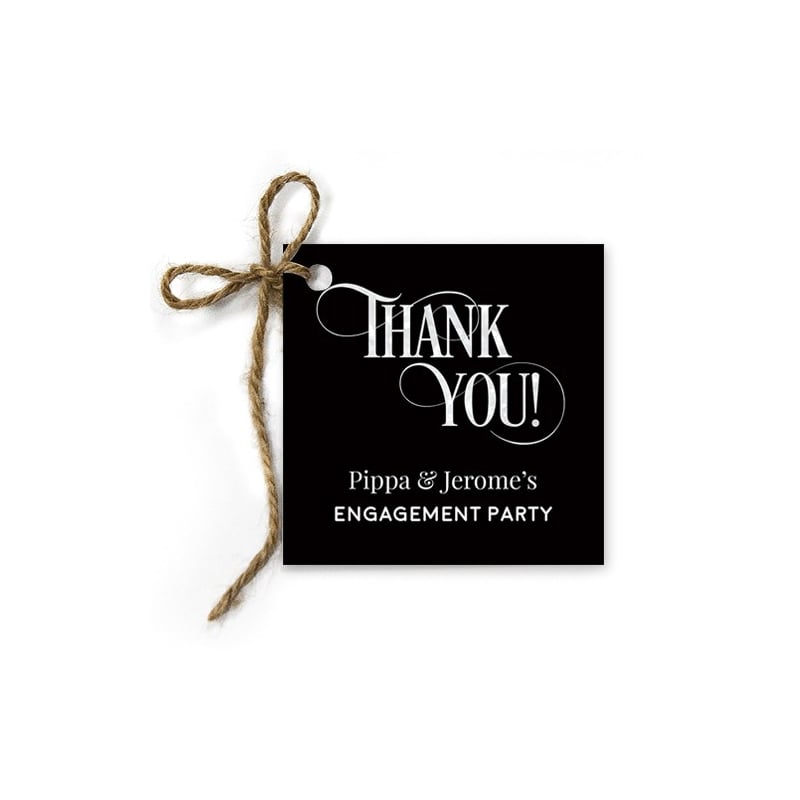 Midnight Dreaming Engagement Gift Tags