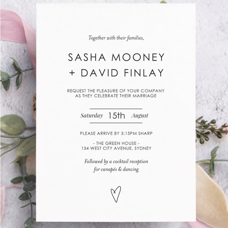 Affection Wedding Invitations