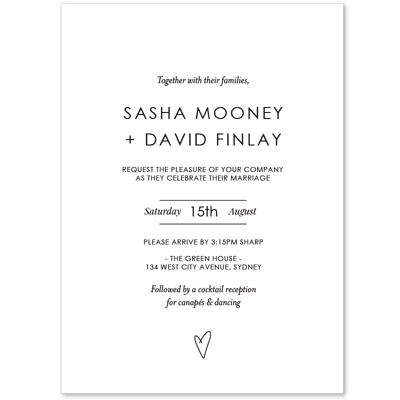 Affection Wedding Invitations