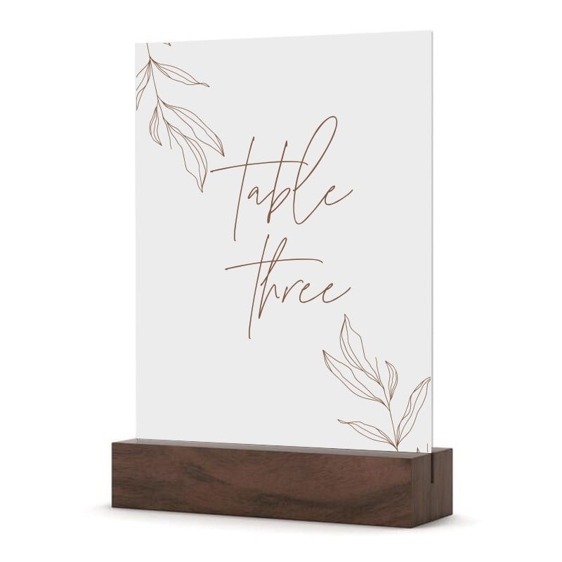 Minimalist Table Numbers 