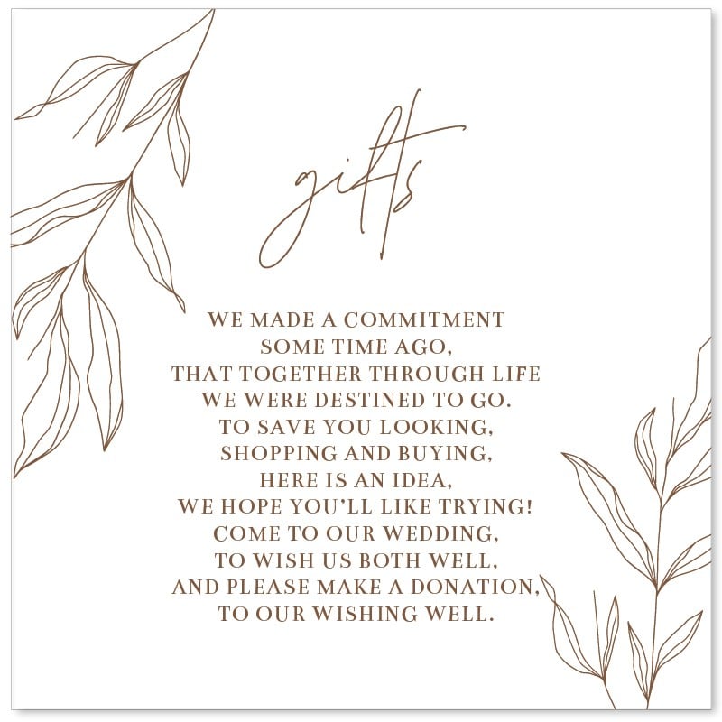 Minimalist Wishing Well Card