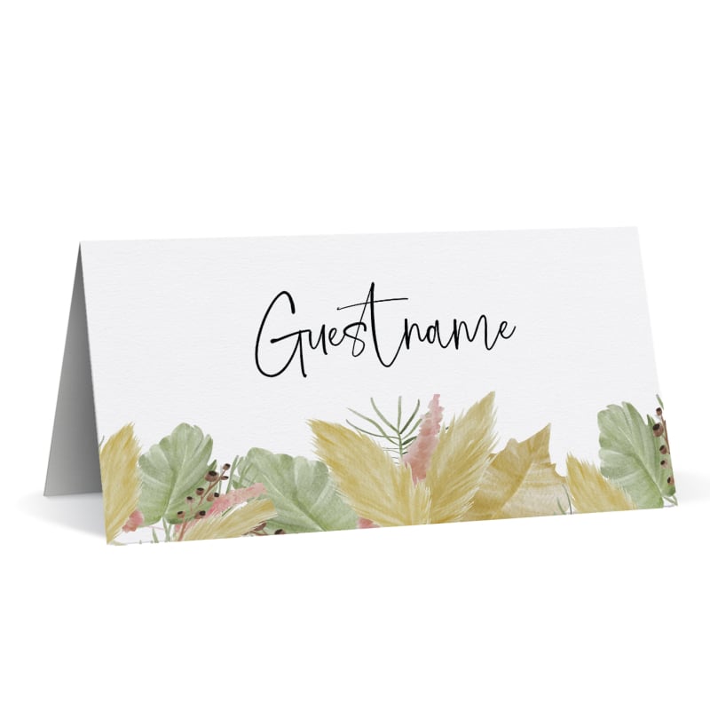 Modern Ferns Wedding Placecards