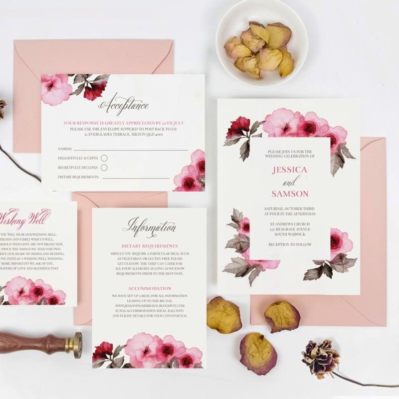 Modern Botanica Wishing Well Card