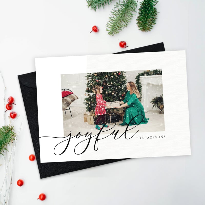 Be Joyful Christmas Photo Cards