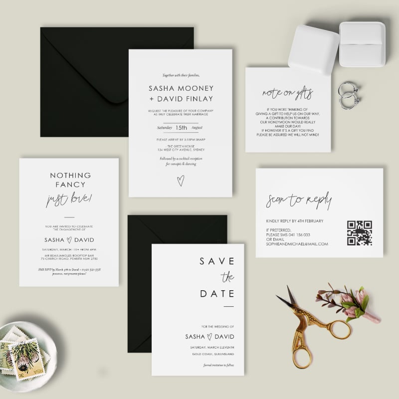 Affection Wedding RSVP Cards