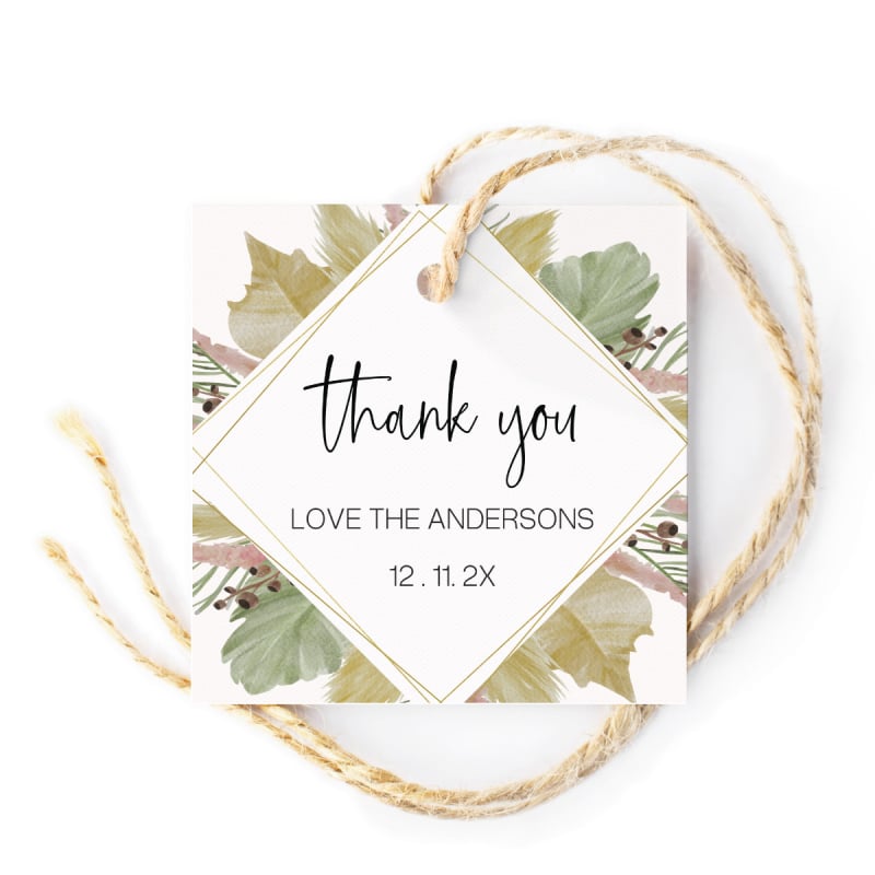 Modern Ferns Gift Tags