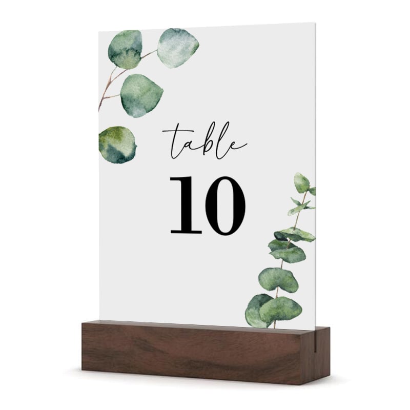 Native Greenery Table Numbers