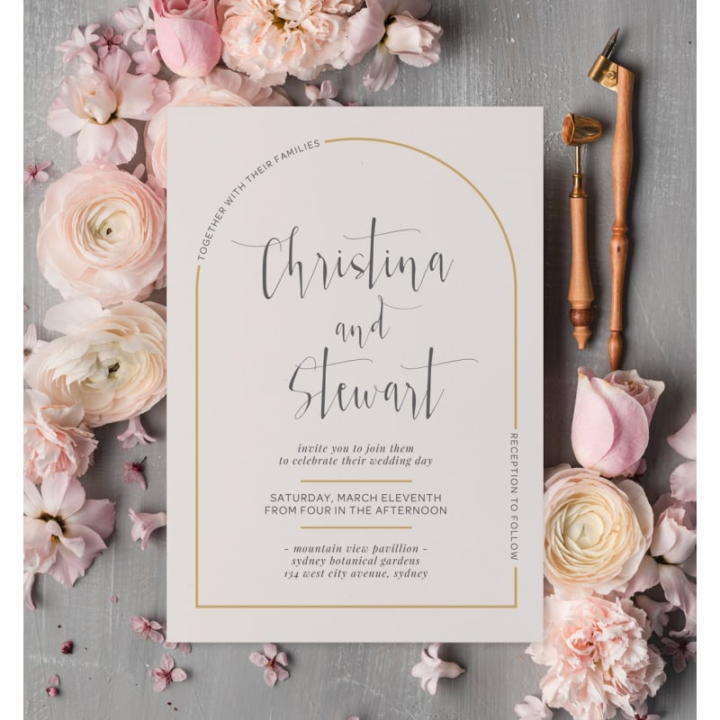This Modern Love Arch Wedding Invitations