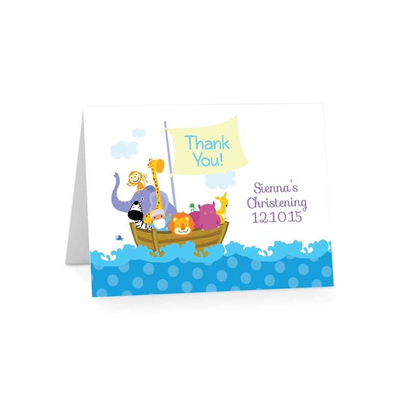 Noah's Ark Thank You Cards