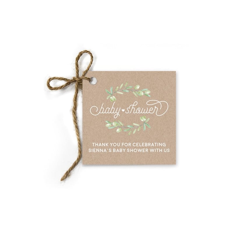 Olive Baby Shower Gift Tags