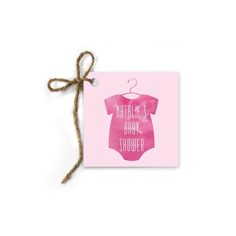 Onesie Baby Shower Gift Tags